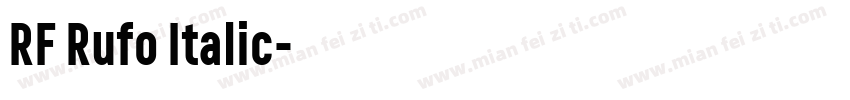 RF Rufo Italic字体转换